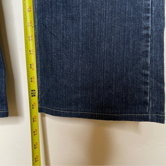 WHITE HOUSE BLACK MARKET BLANC BOOT CUT DARK WASH JEANS SZ 8 - Picture 5 of 8